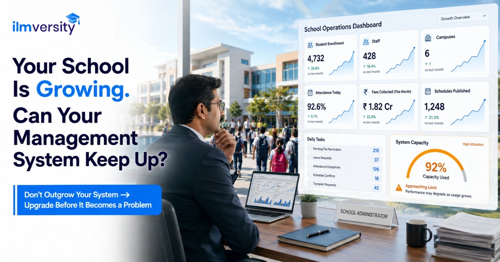 Your school is growing - can your management system keep up